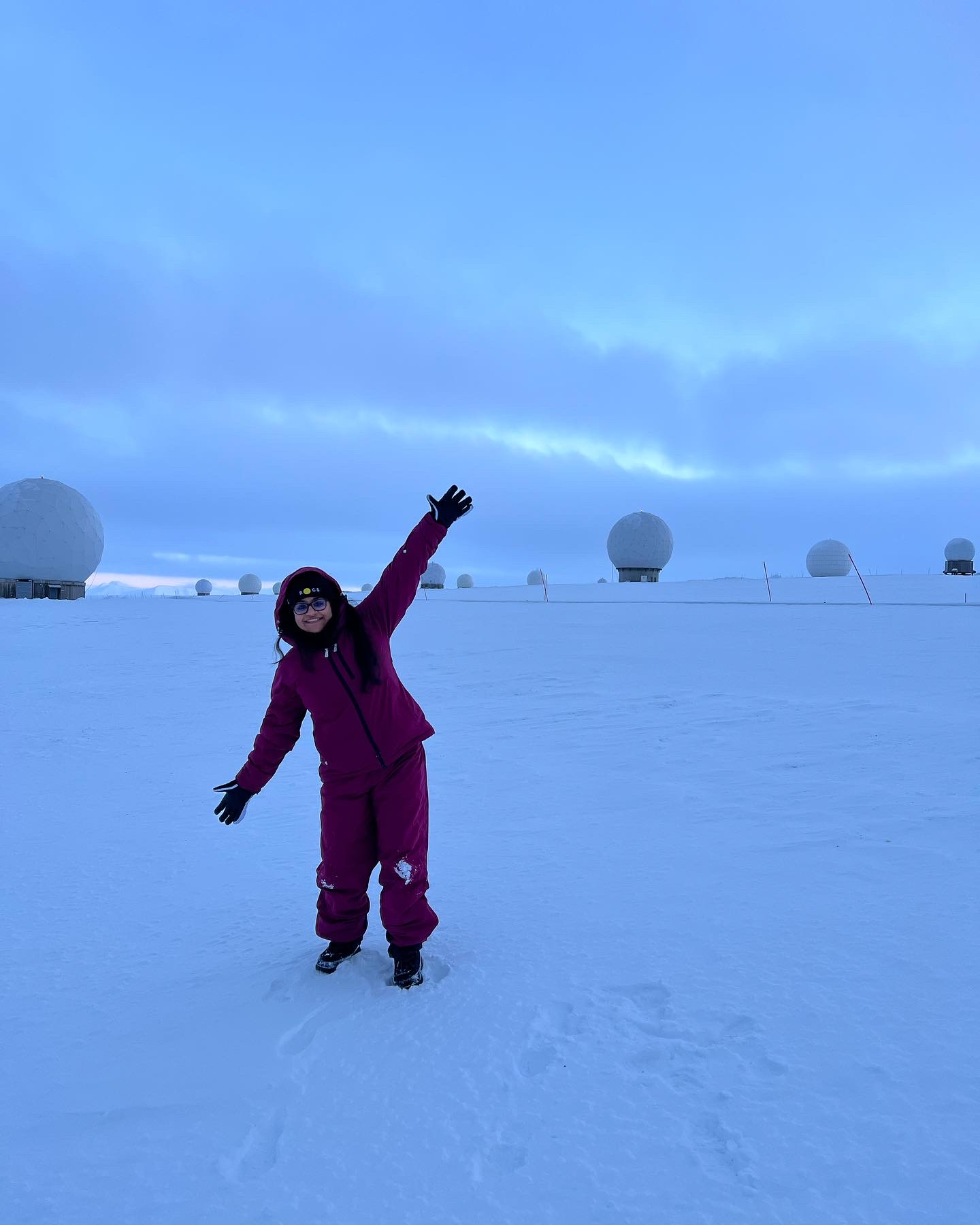 February 2023, Svalbard (78°N), only 1300 km away from the North Pole. I visited there to attend a workshop about “Confronting numerical models of the solar chromosphere and corona with high resolution observations”, in one of the world's most remote regions. A rare and unforgettable moment visiting the SvalSat ground station. 