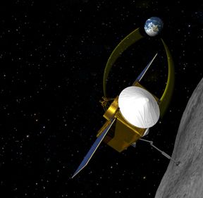 artist concept of osiris rex spacecraft